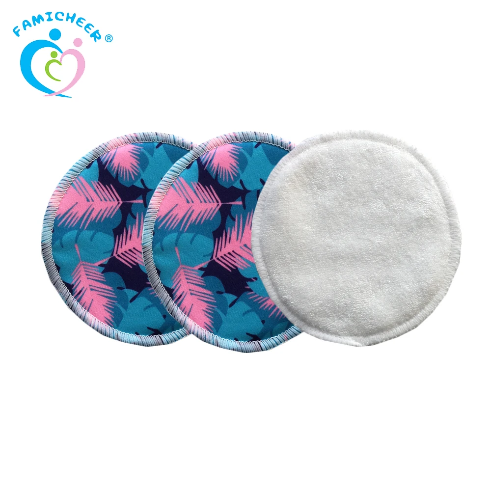 
12 Pack Of Reusable Washable Organic Bamboo Nursing Pads 