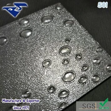 
PS embossed board for in-built shower stall , lighting shade and interior design 