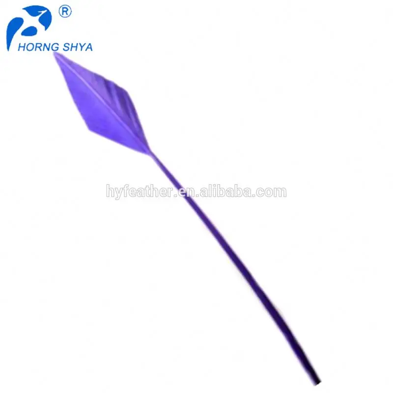 Dyed Arrow Head Turkey Feather for Millnery Craft DIY Headdress Hat Carnival Costume Cosplay Accessory Carnival Party Decor