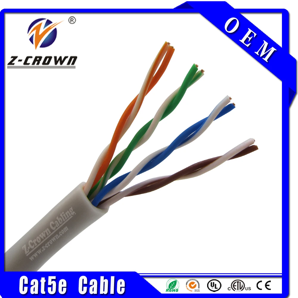 Китай кабель производитель высокое качество сетевой кабель 24 AWG 4 pairs сетевой кабель utp 5e с rohs, ce, ETL