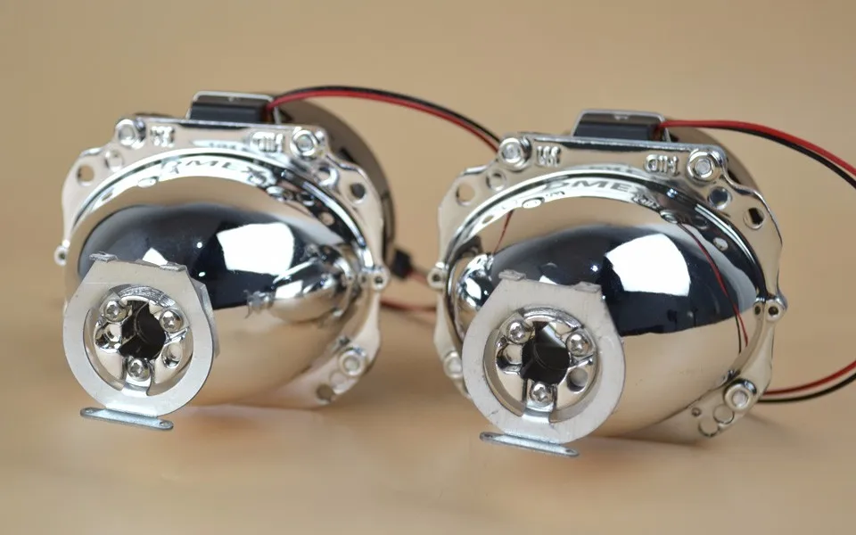 DMEX H1 Mini HID Projector Lens Bi-Xenon HID Projector Lens Light Angel Eyes Cay Styling H4 H7 Headlight House