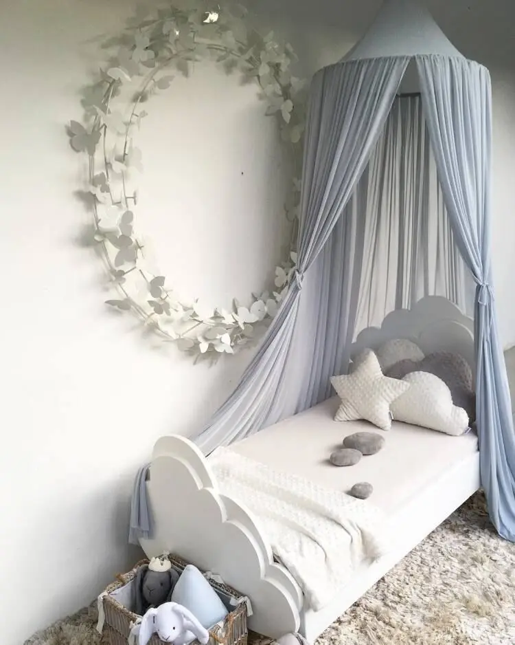 2019 москитная сетка навес купол Принцесса Кровать Навес детская игровая палатка москитная сетка Детская комната Декор для ребенка Дети Внутренняя палатка