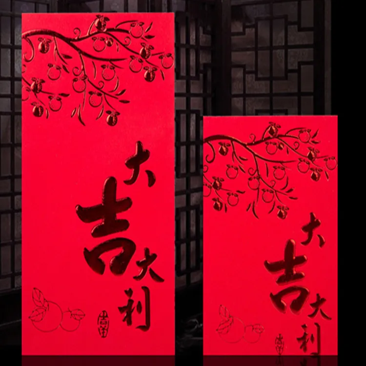 Custom made Chinese New Year Ang bao red packet envelope