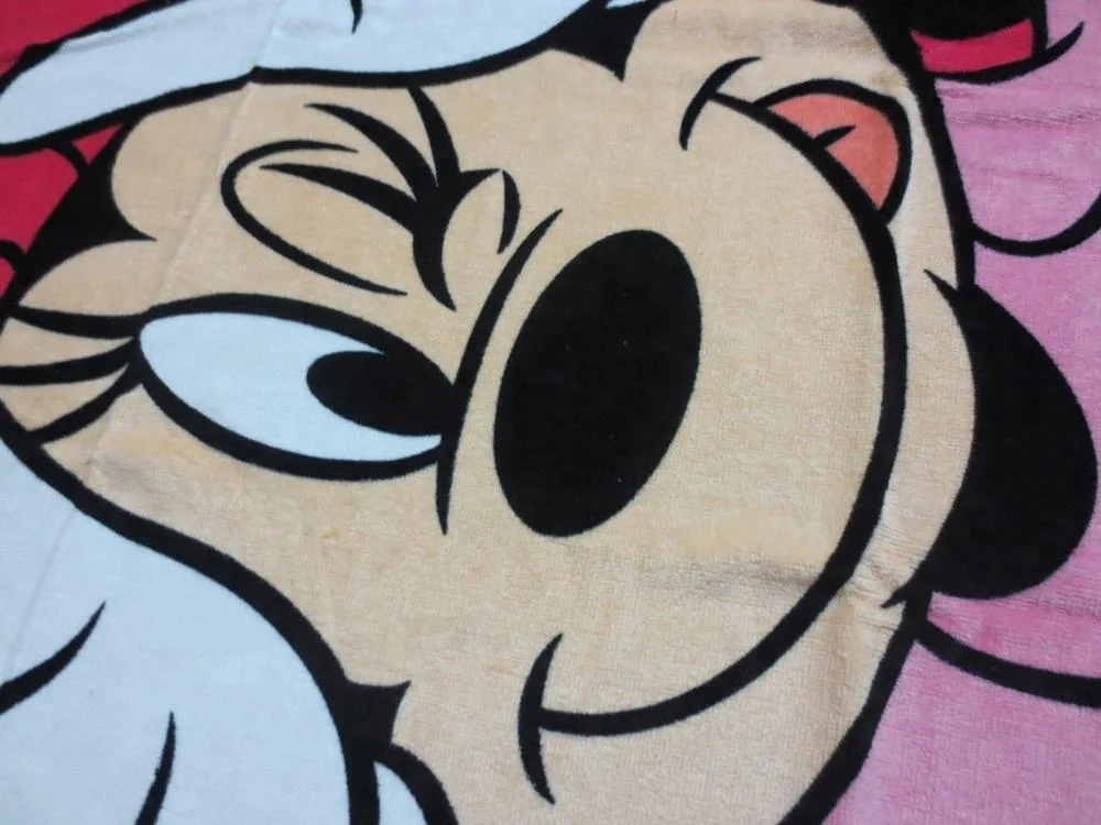 100% Cotton Velour Printed Micky Cartoon lightweight beach towels