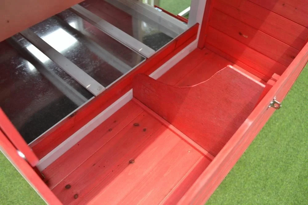 Wooden plastic roof chicken coop