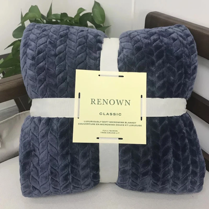 New Arrival  Custom Flannel Blanket Winter Warm Thickened Comfortable Wool Blanket