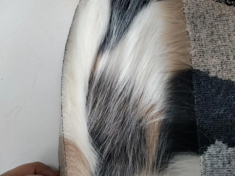 Popular Soft long pile Jacquard faux fur fabric