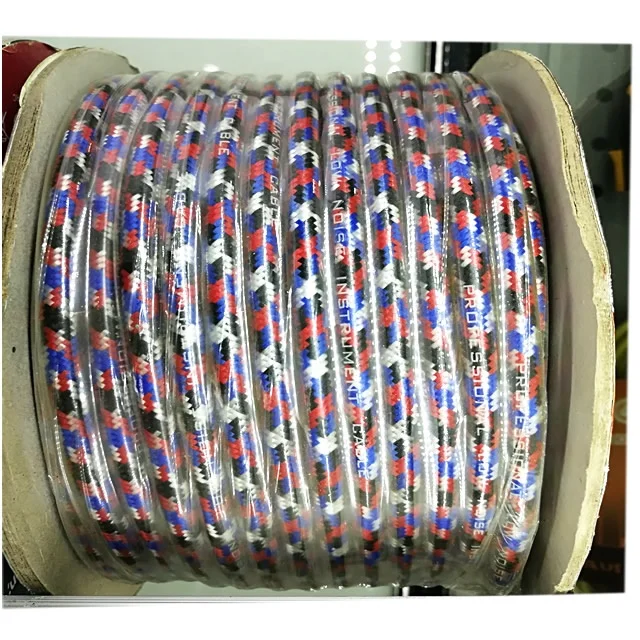 OFC Flexible Rubber Jacket Audio Bulk Instrument Guitar Cable