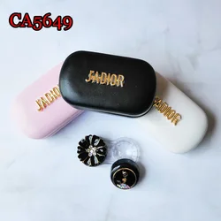 contact lens case luxury diamond flower and girl deco pu cover iron travel box CA5649