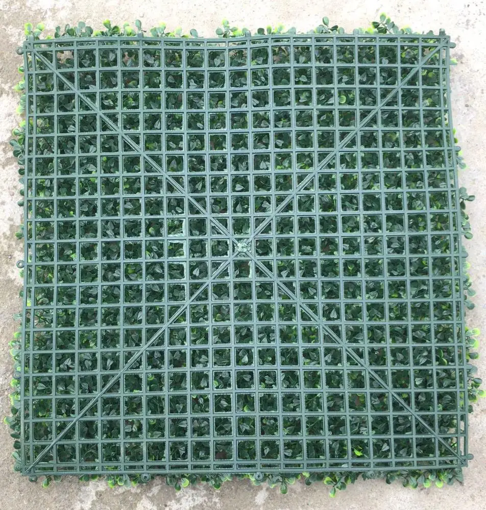 Factory Price Plastic Anti UV Artificial Boxwood Fence Hedge Panels Mat Plants Green Wall