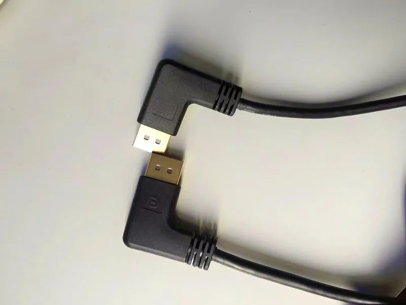 DP Displayport Extension Panel Mount Cable - Displayport to Displayport - Male to Female Gold PVC Polybag OEM Combination Stock