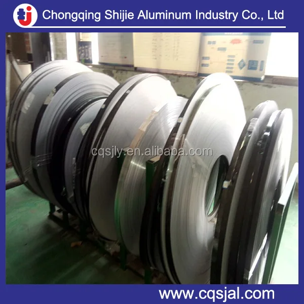 
EN AW 5754 (Al Mg3 ) Adhesive aluminum strip for EPDM weather stripping 