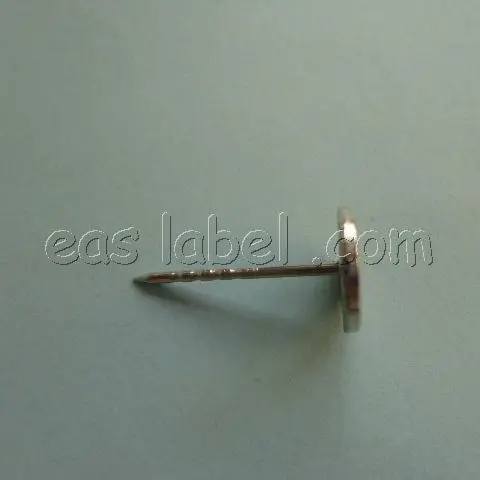 EAS clothing alarm tag nail Security Hard Tag Stainless Steel Flat pin for retail