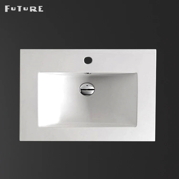 
Hebei Rectangle white cupc ceramic vanity cabinet hand wash sinks 