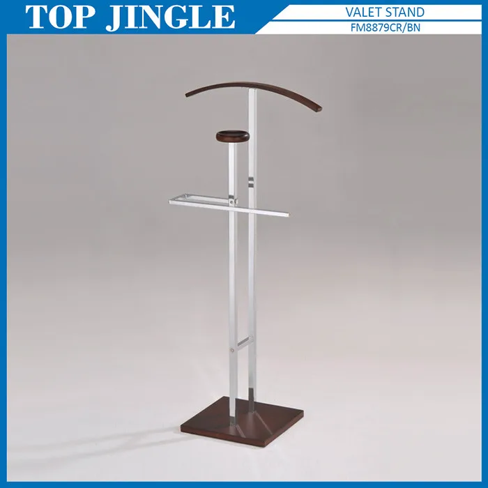 Modern 6 Hangers Metal Suit Valet Stand and Umbrella Holder