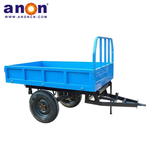 ANON 2 wheel hydraulic dump 10 ton small farm trailer