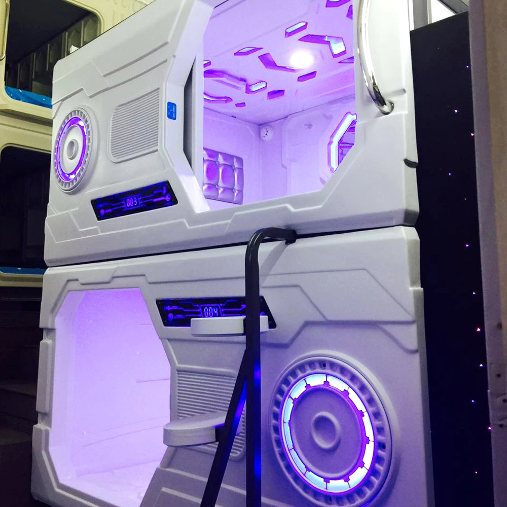 
Comfortable capsule sleep box container house smart capsule bunk cabin modern furniture sets 