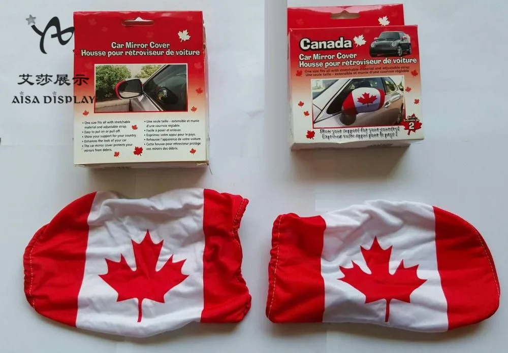 Car decoration custom national world  football cup car flag car wing mirror cover flag for all country flags
