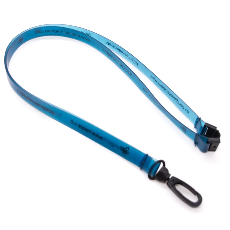 
High quality soft pvc silicon rubber neck lanyard with plastic hook 