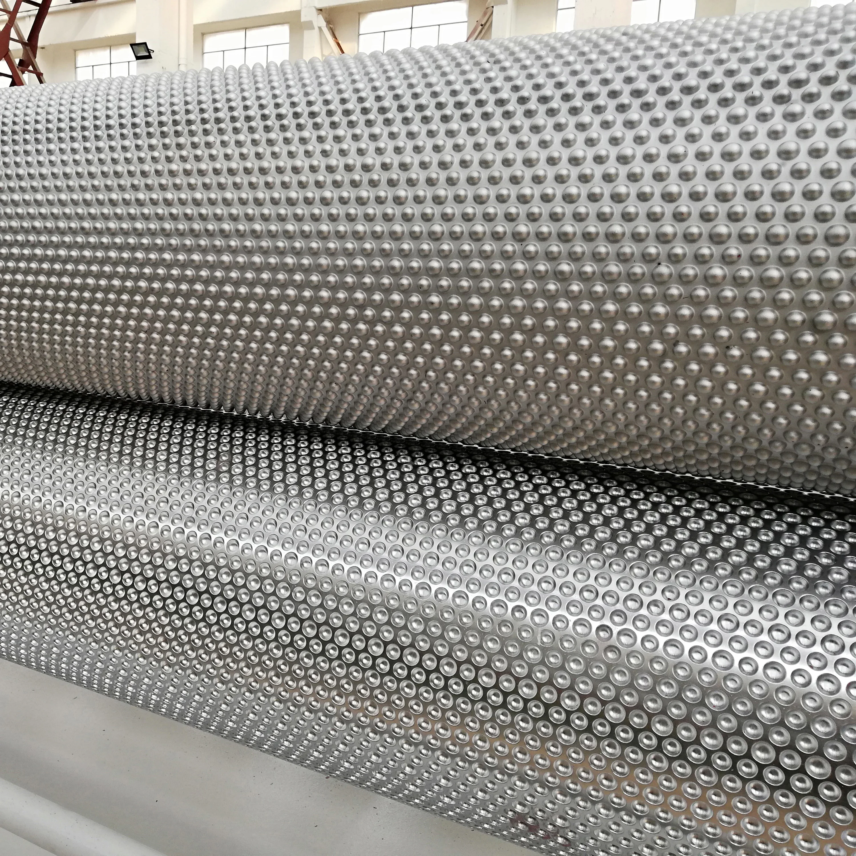 Wood Roller Effect Metallic Embossing Machinery double-sided embossing roller