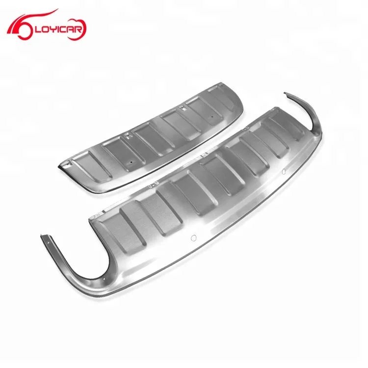 OE Style Parts for Audi Q7 2010-2015 Stainless Steel Front Rear Bumper Protector Guard Skid Plate Body Kit