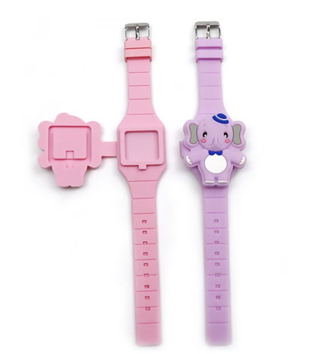 Custom  design cartoon animal fashion digital LED luminous Smart Kids Watch For Baby Child