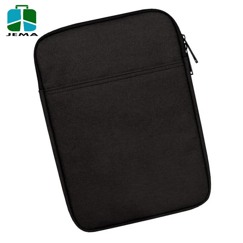 Plain gray durable polyester 8 to 10 inches laptop sleeve tablet protector wholesale