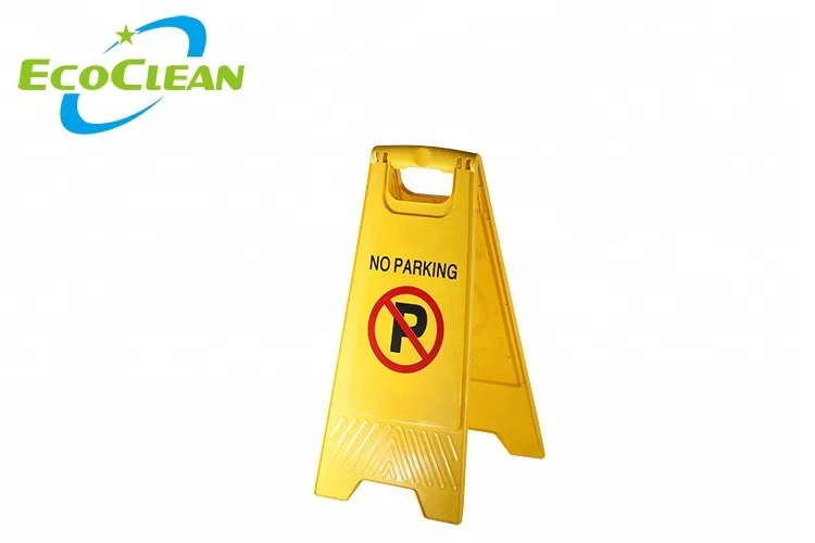 EcoClean Plastic Foldable Floor Caution board, wet floor sign , warning sign board Weighing 650g