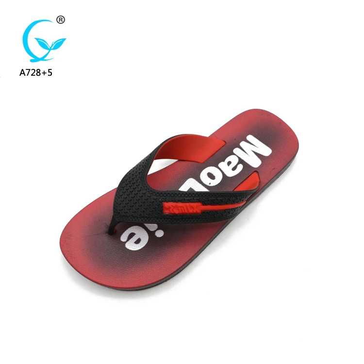 Customized printed design flip flop rubber summer beach slipper