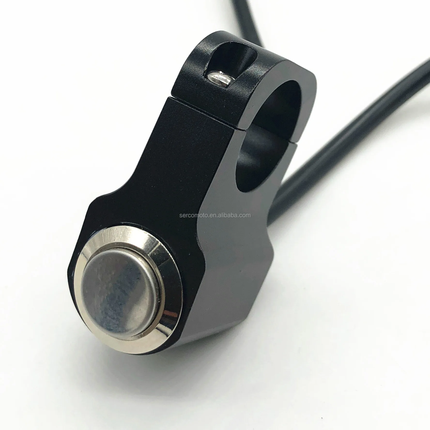 Sercomoto Motorbike E-bike Handlebar Grip Mount Power On Off Switch Headlight On-off Switch With Strong Aluminum-alloy Housing