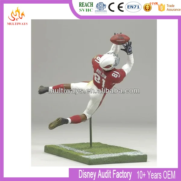 3D Custom PVC Plastic American football player Action Figure