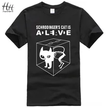 The Big Bang Theory Schrodinger’s Cat T-shirts Men Swag Funny Cotton Short Sleeve Tshirts 2016 New Fashion Summer Style T shirt