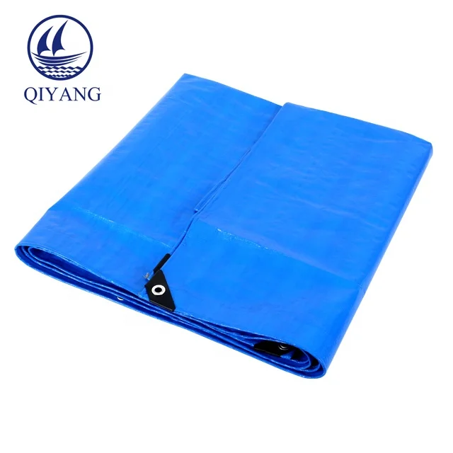 Awnings And Tarpaulins Blue Waterproof Flatbed Tarp