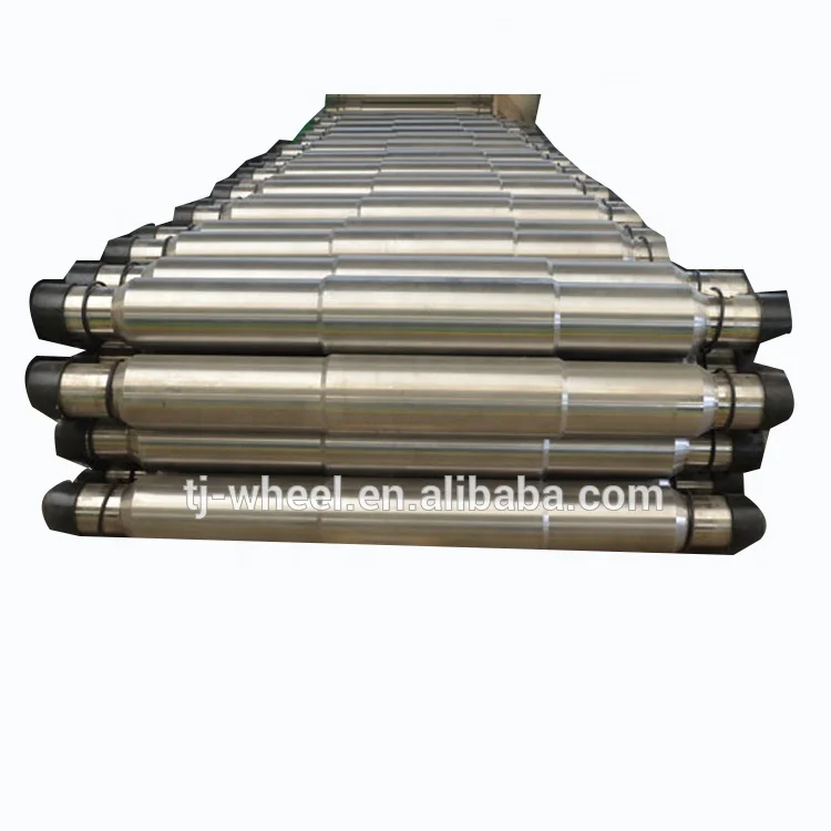 Forging axles for railway car with wheels