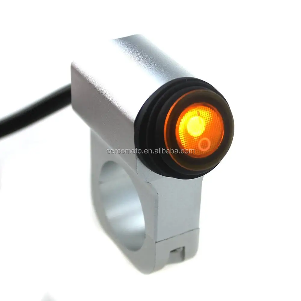 high quality aluminum Universal CNC motorcycle switch 22mm 25mm handlebar Low High Beam light switch ON/OFF