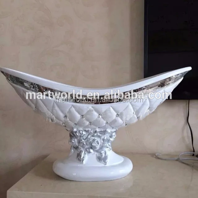 latest silver shiny wedding decoration glass fiber vase with crystal(VS-152A)