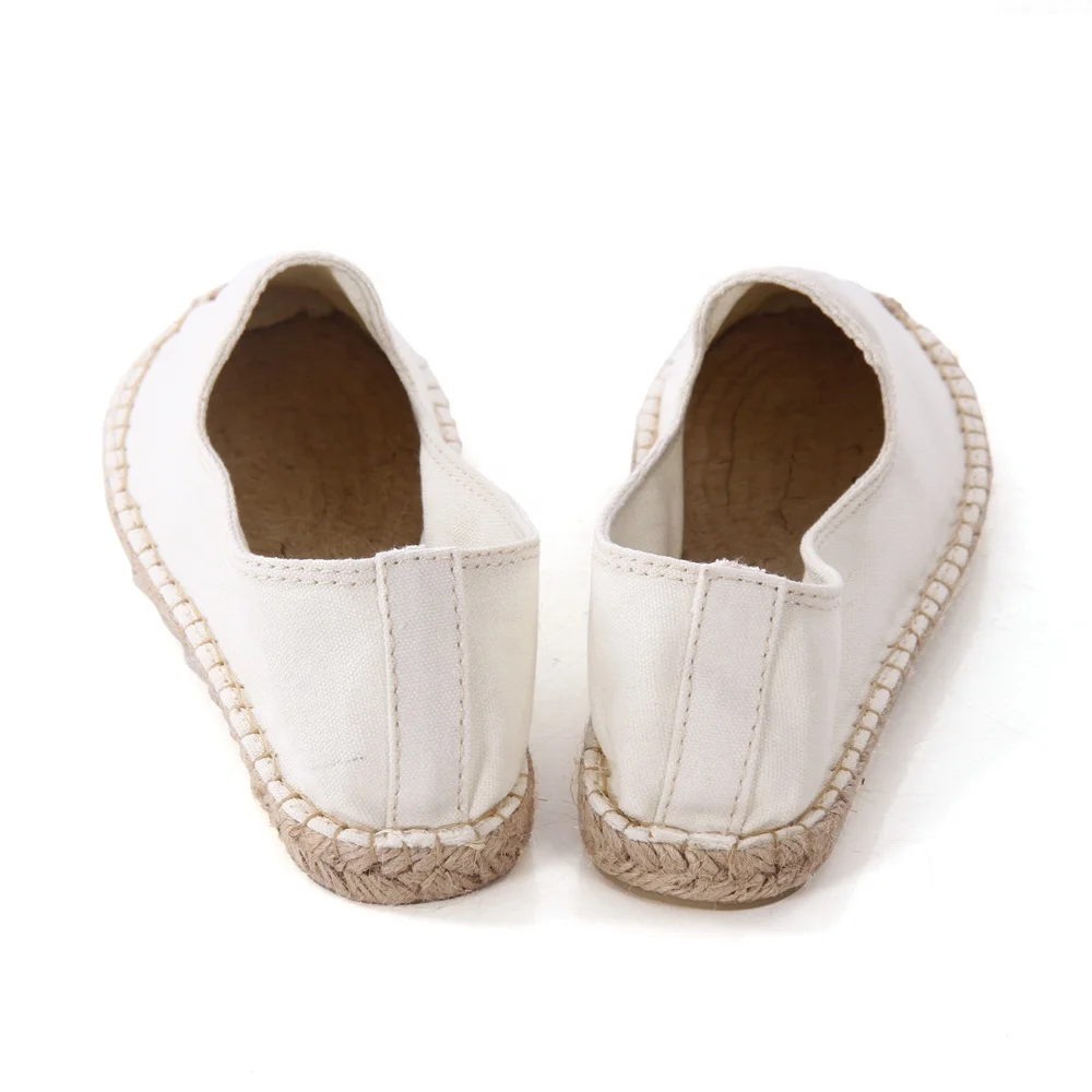 Wholesale Personalized Embroidery Cotton Linen Espadrilles