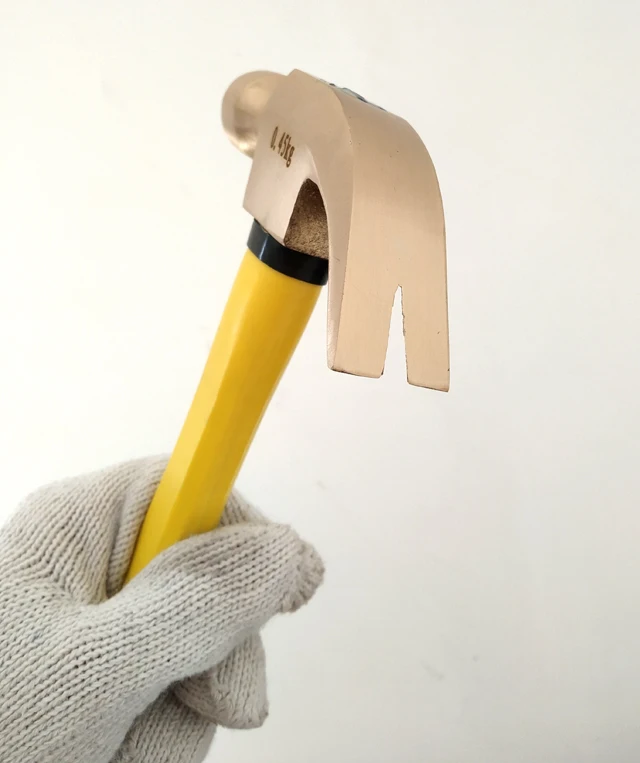 China manufacturer Non sparking bronze brass claw hammer
