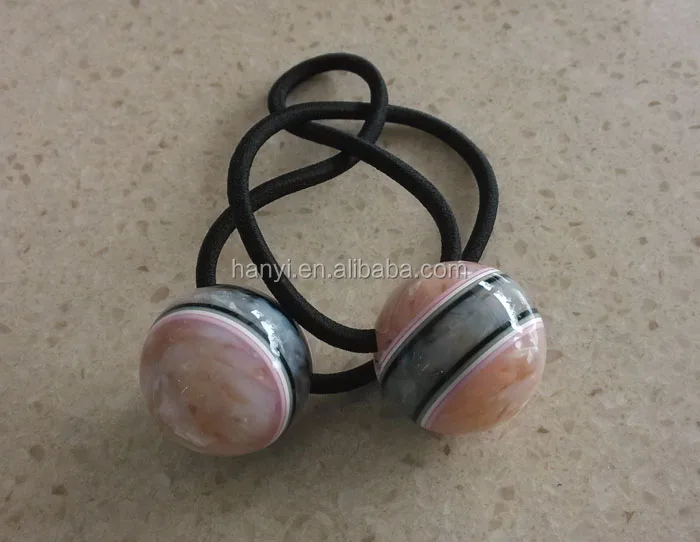 
The ball ponytail holder high-end hair elastic cellulose acetate accessories 
