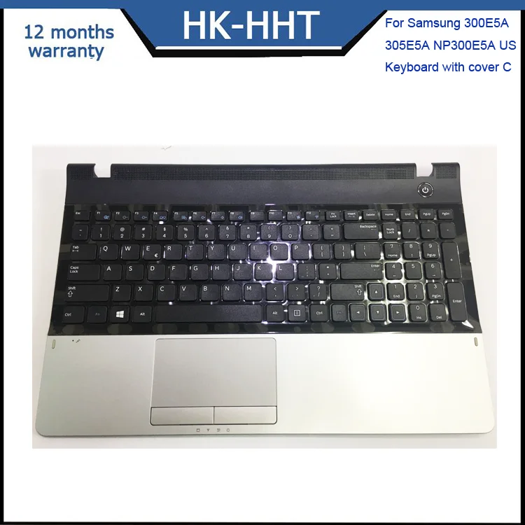 
Wholesale laptop parts keyboard for Samsung 300E5A 305E5A NP300E5A US Keyboard with cover C 