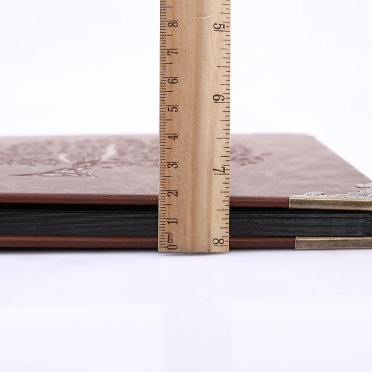 26*27cm Embossed Leather Photo Album Vintage Scrapbook Embossed Leather Photo Album