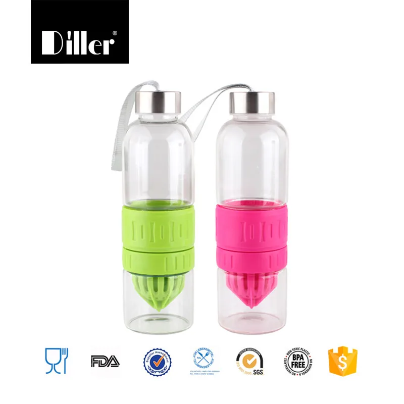 Горячие продажи рождественский подарок лимон бутылки воды с заварки