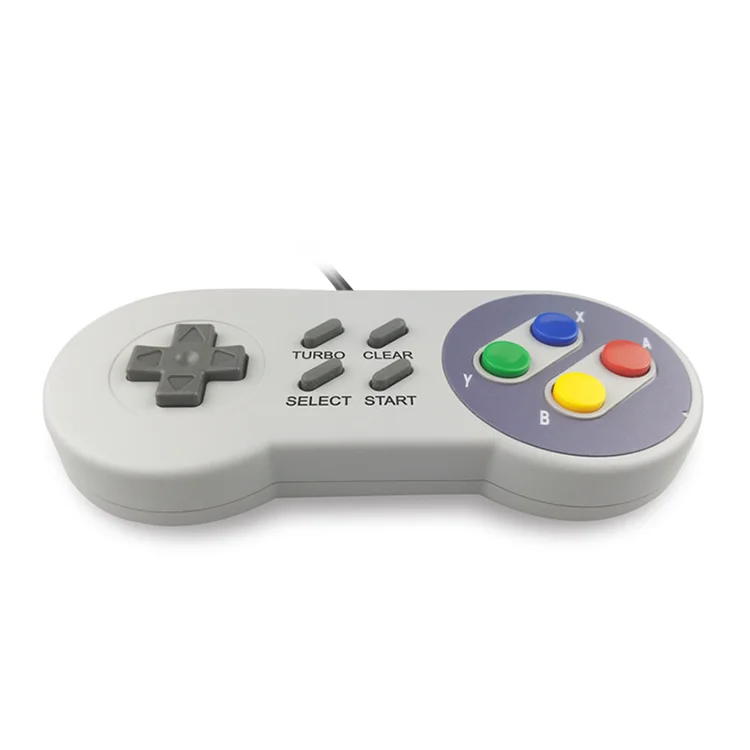 New sale gamepad Mini wired portable game console for gameboy play SNES joystick USB controller