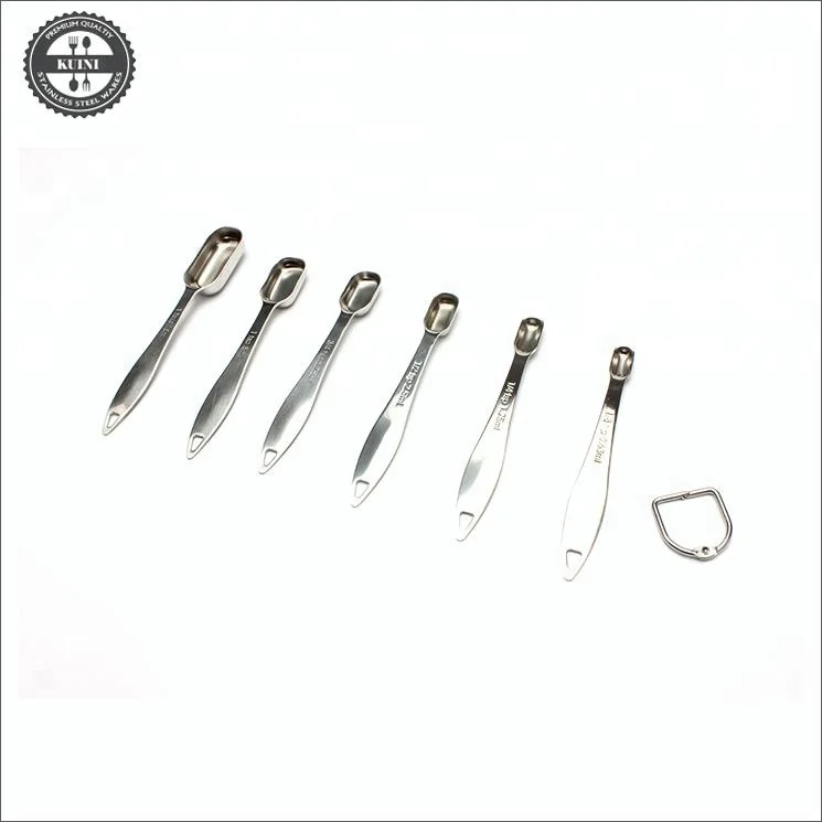 Stainless Steel 6 Piece Magnetic Measuring Spoon Set
