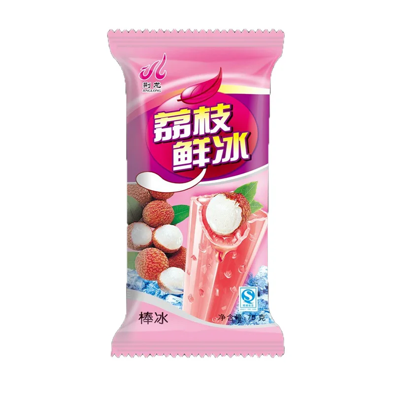 
Heat sealing food packaging bags eco friendly ice cream bag popsicle plastic bag 