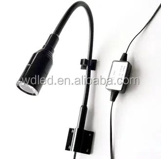 Map Light Chart Light Gooseneck 12 volt fixture white Color 3 Watt LED for Car, Truck, Boat, RV and Aircraft applications