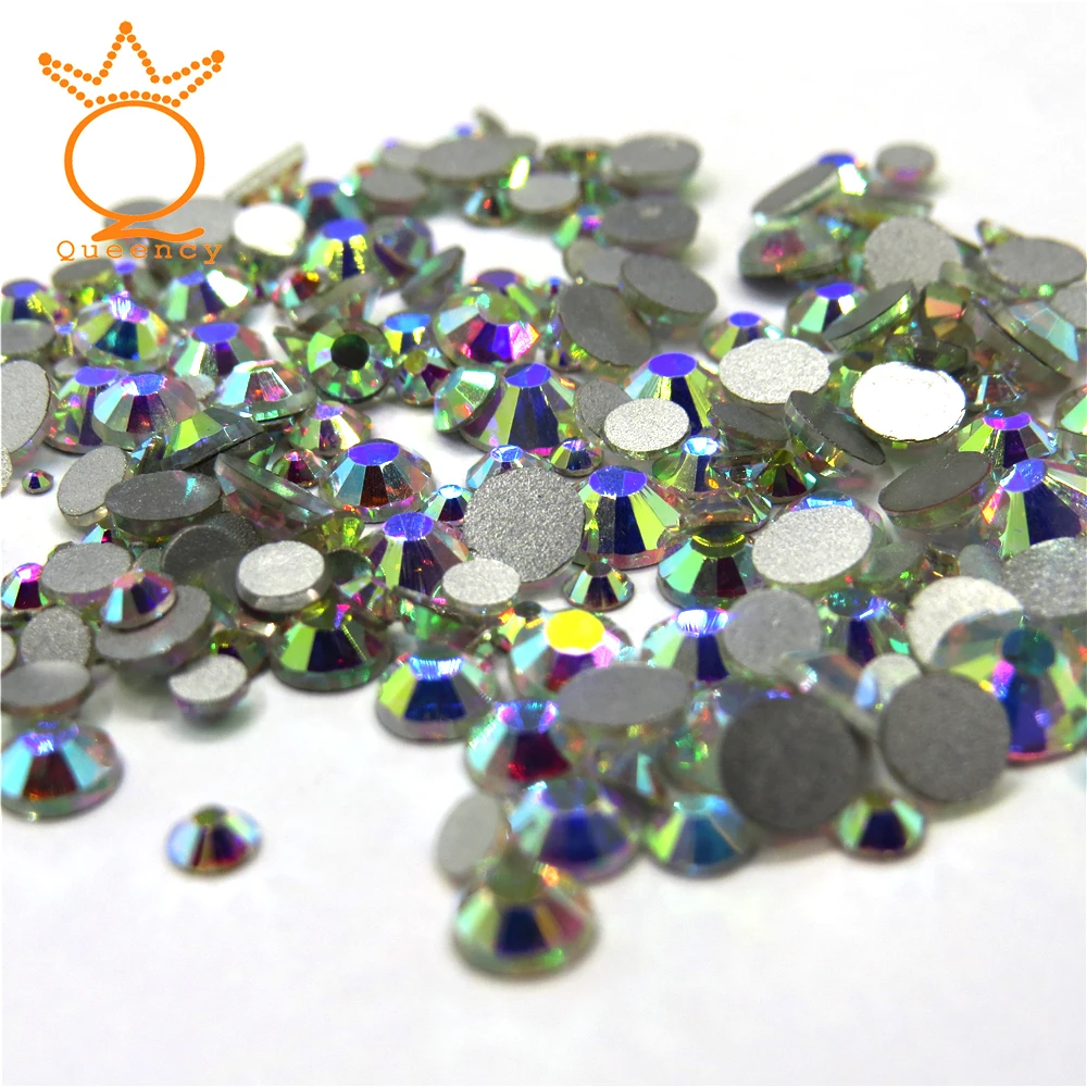 
Queency stones and crystals rhinestones for craft ss6 AB COLOR Non-hot fix crystals rhinestone 
