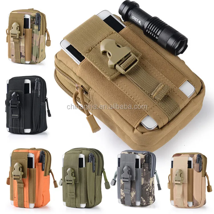 Tactical Smartphone Holster Pouch Case Gadget Bag Molle Attachment Belt Holder Waist Bag
