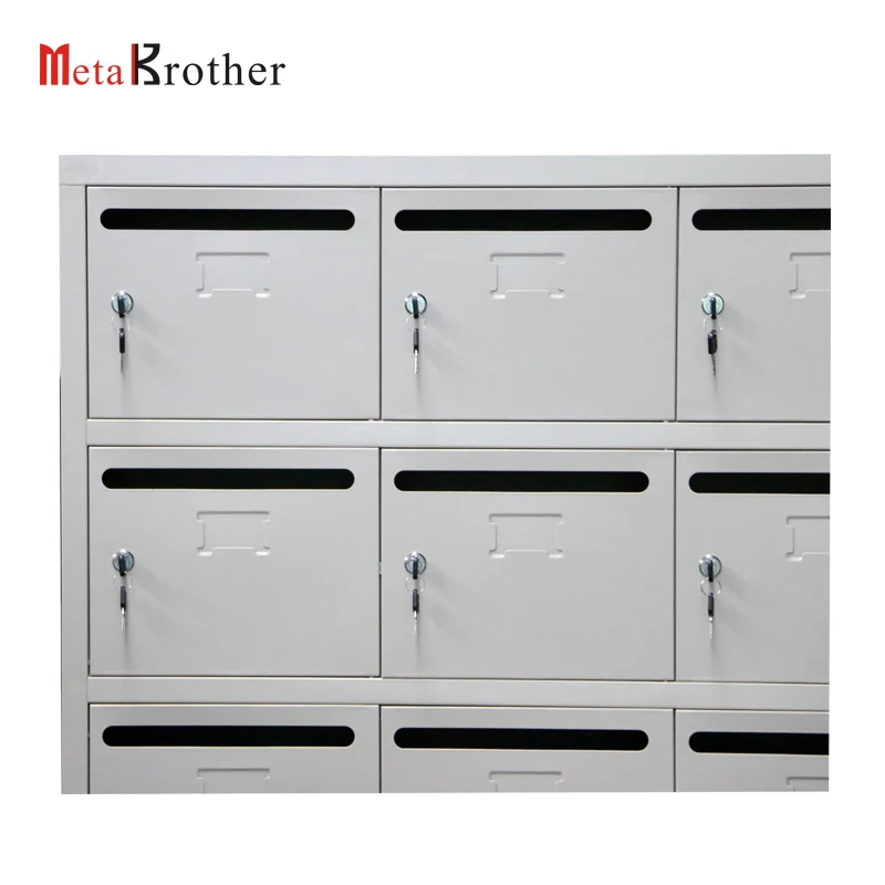 Outdoor Steel American Letter Mail Box City Residential Apartment Locking Cluster Post Box Large Metal Cabinet Mailbox Wholesale