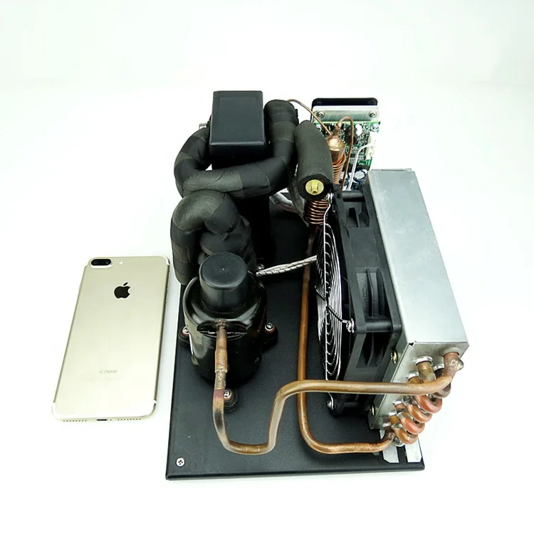 dc 12v  hvac small cooling unit water  chiller module with mini compressor for laboratory cooling